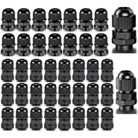 Gebildet Impermeable Conectores de Cable 30pcs PG7 + 20pcs PG9- Glándulas de Cable con Ajustables Juntas M12 M16- Prueba…